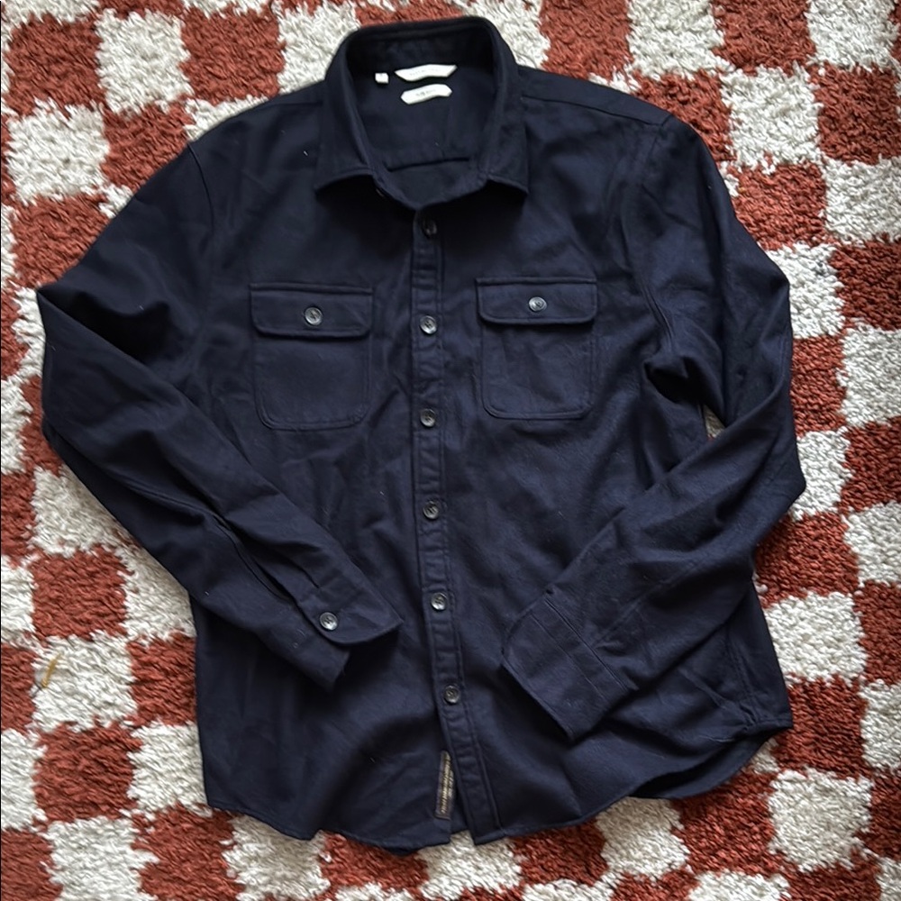Suitsupply Wool Button-Up Shirt